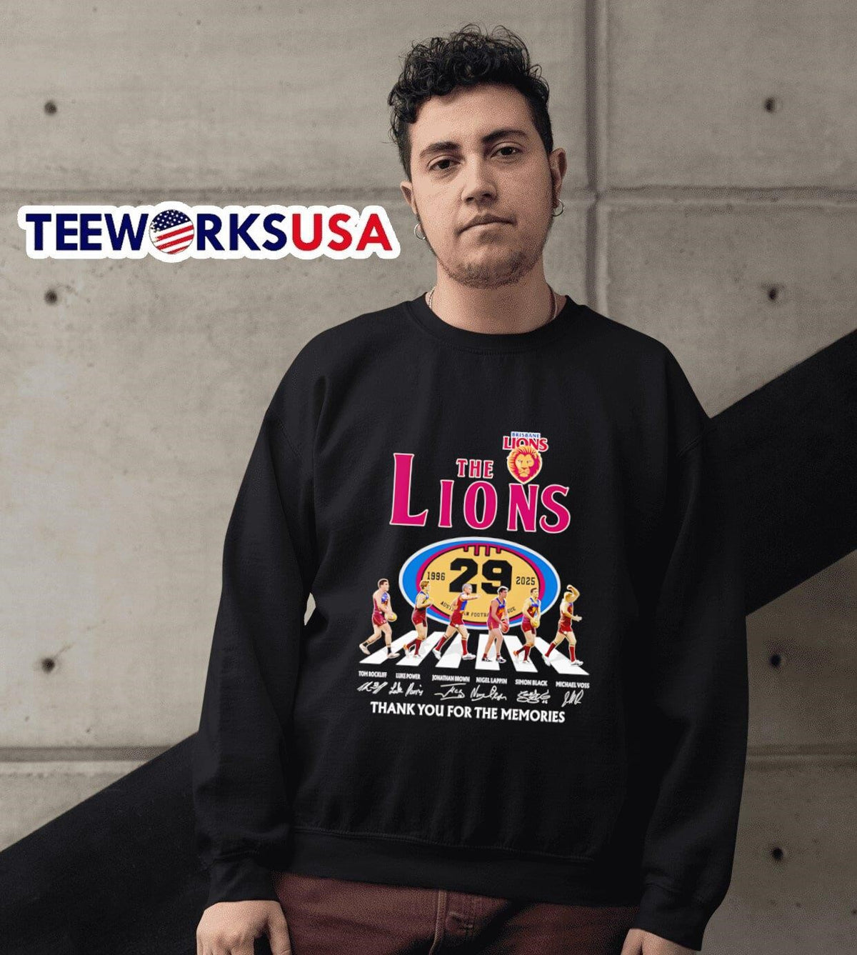 The Brisbane Lions 1996 2025 thank you for memories - Adult & Kids T-Shirts, Sweatshirts & Hoodies apparel design preview 6