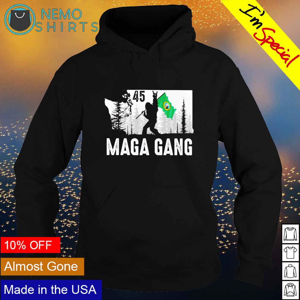 Bigfoot Washington State vote Trump Maga gang - Adult & Kids T-Shirts, Sweatshirts & Hoodies apparel design preview 2