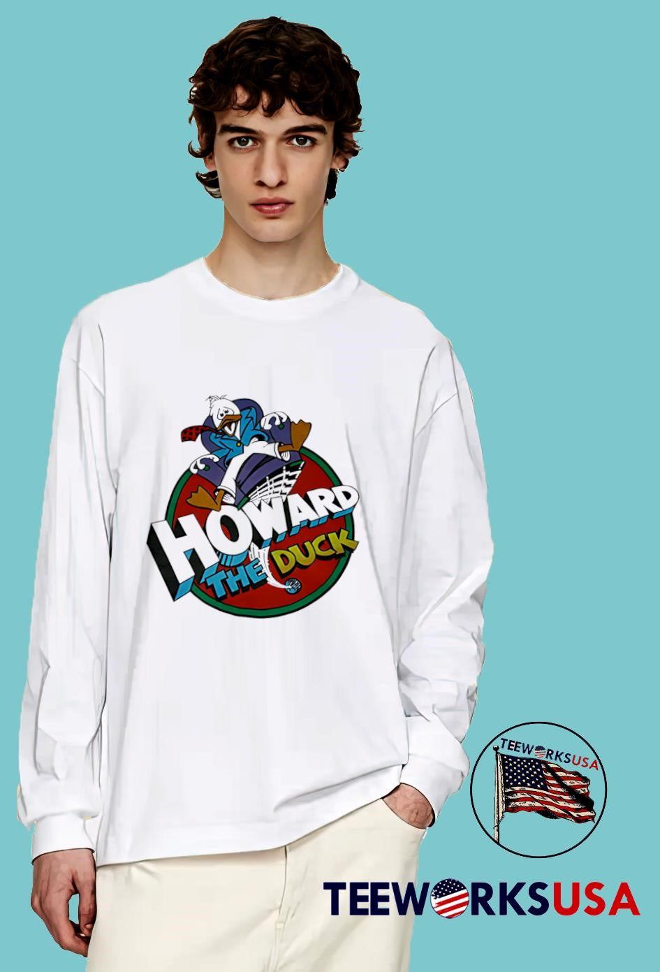 Adam Goldberg Howard the Duck vintage - Adult & Kids T-Shirts, Sweatshirts & Hoodies apparel design preview 4