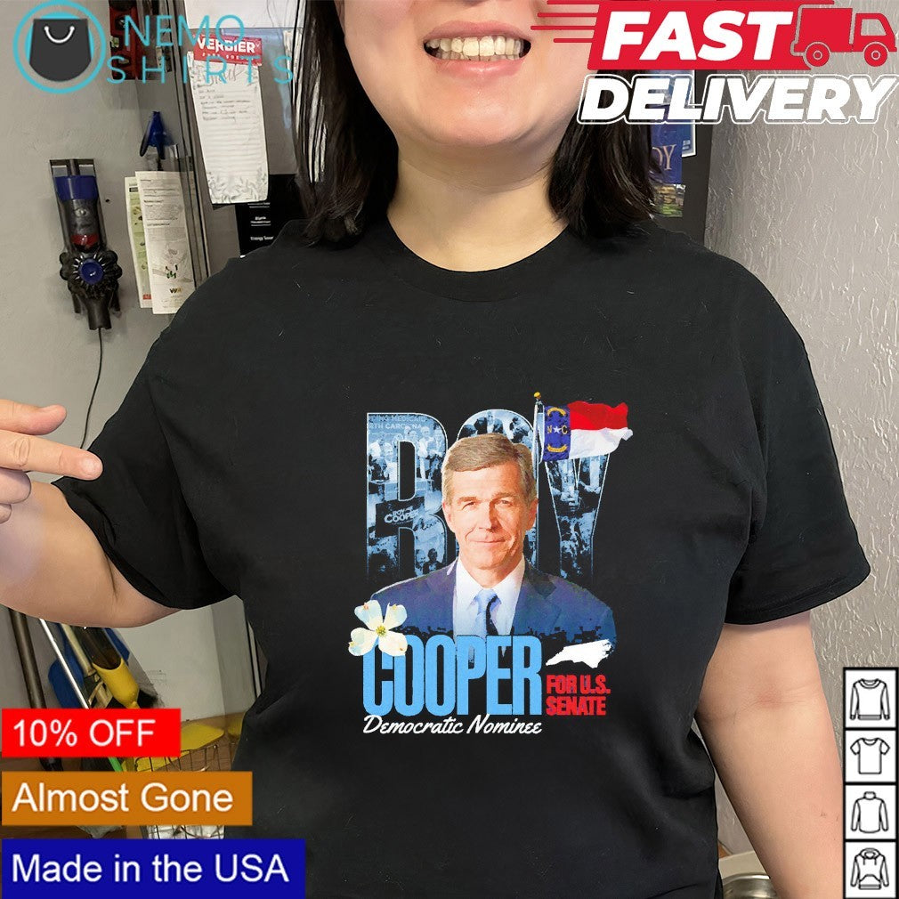 Roy Cooper for US senate Democratic Nominee Sale - Adult & Kids T-Shirts, Sweatshirts & Hoodies apparel design preview 2
