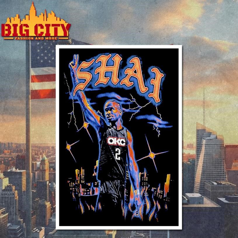 Shai Gilgeous-Alexander Oklahoma City Thunder - Adult & Kids T-Shirts, Sweatshirts & Hoodies apparel design preview 4