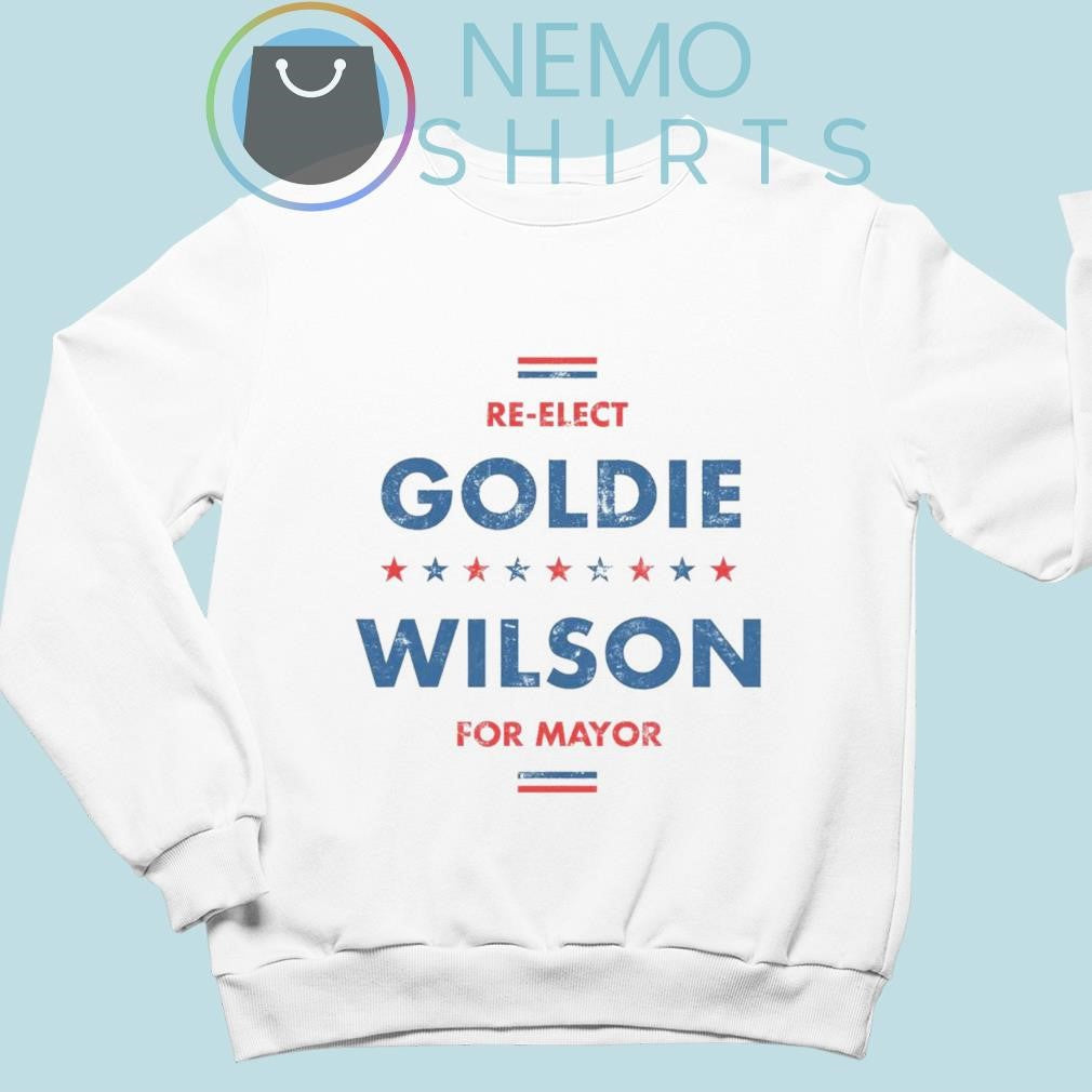 Re-Elect Goldie Wilson for Mayor - Adult & Kids T-Shirts, Sweatshirts & Hoodies apparel design preview 5