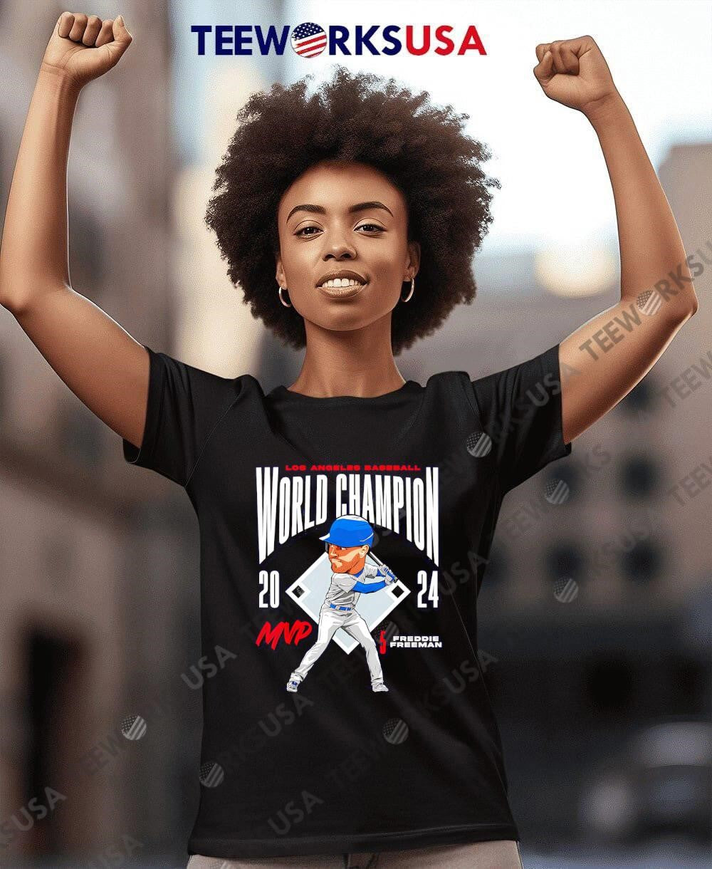 Freddie Freeman #5 Los Angeles Baseball MVP 2024 - Adult & Kids T-Shirts, Sweatshirts & Hoodies apparel design preview 8