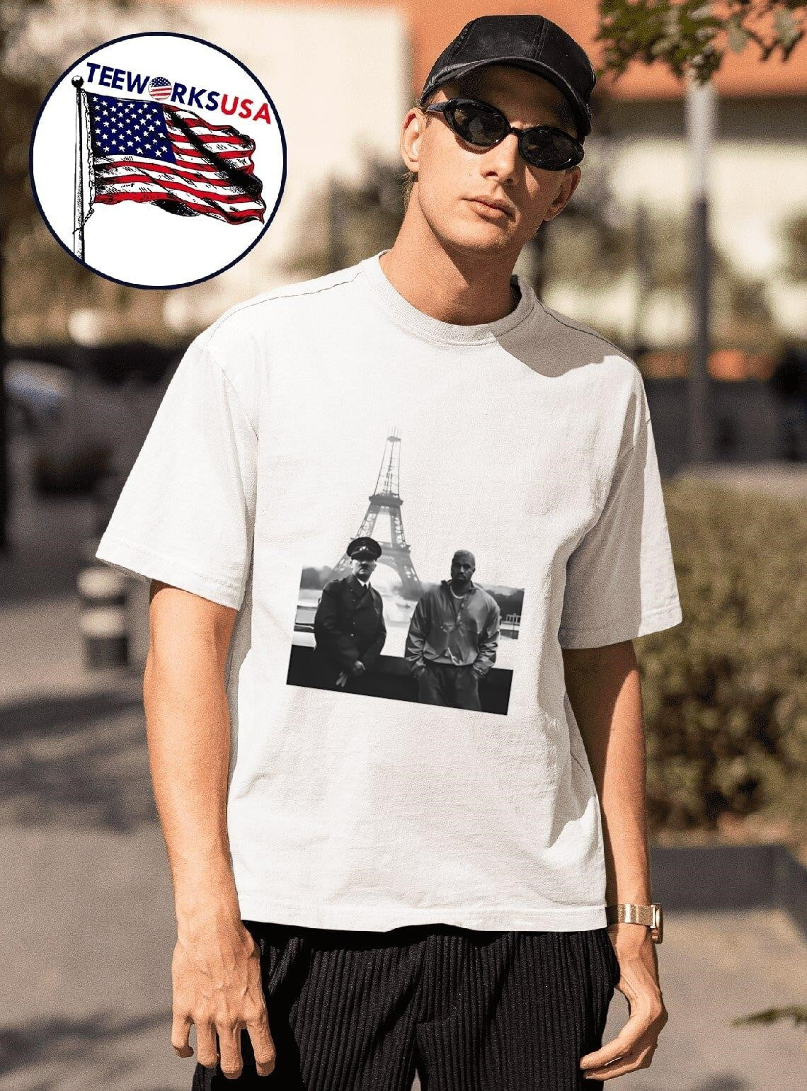 Ye and Austrian painter in Paris - Adult & Kids T-Shirts, Sweatshirts & Hoodies apparel design preview 1