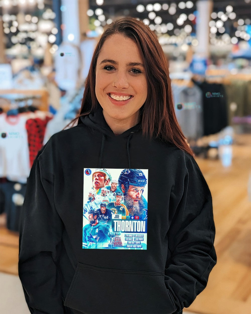 Congratulations Joe Thornton Bruins Sharks Maple - Adult & Kids T-Shirts, Sweatshirts & Hoodies apparel design preview 5