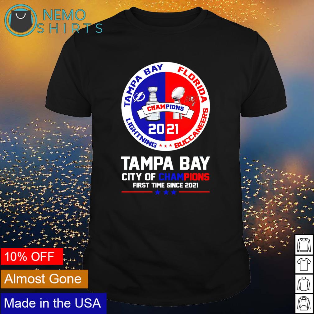 Tampa Bay city of champions first time since 2021 - Adult & Kids T-Shirts, Sweatshirts & Hoodies apparel design preview 1