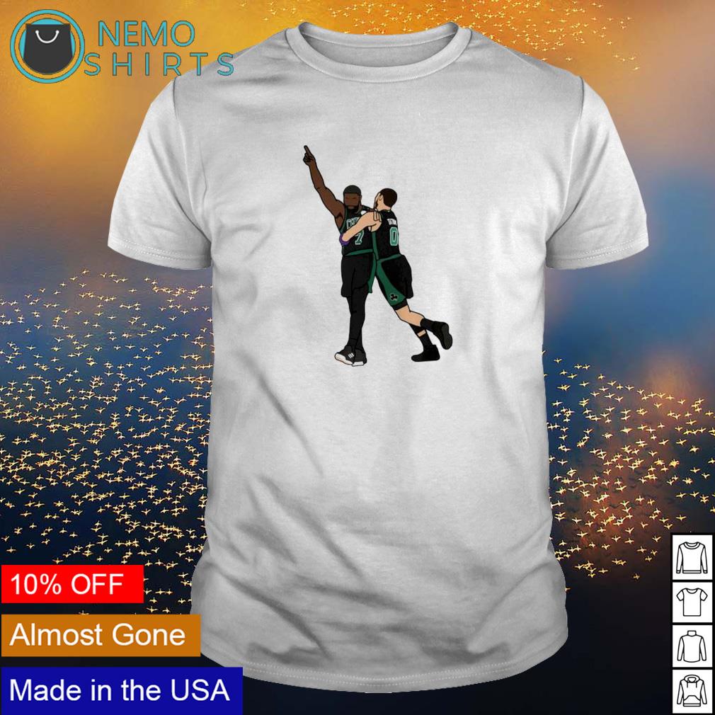 Jayson Tatum hug Jaylen Brown celebration - Adult & Kids T-Shirts, Sweatshirts & Hoodies apparel design preview 1