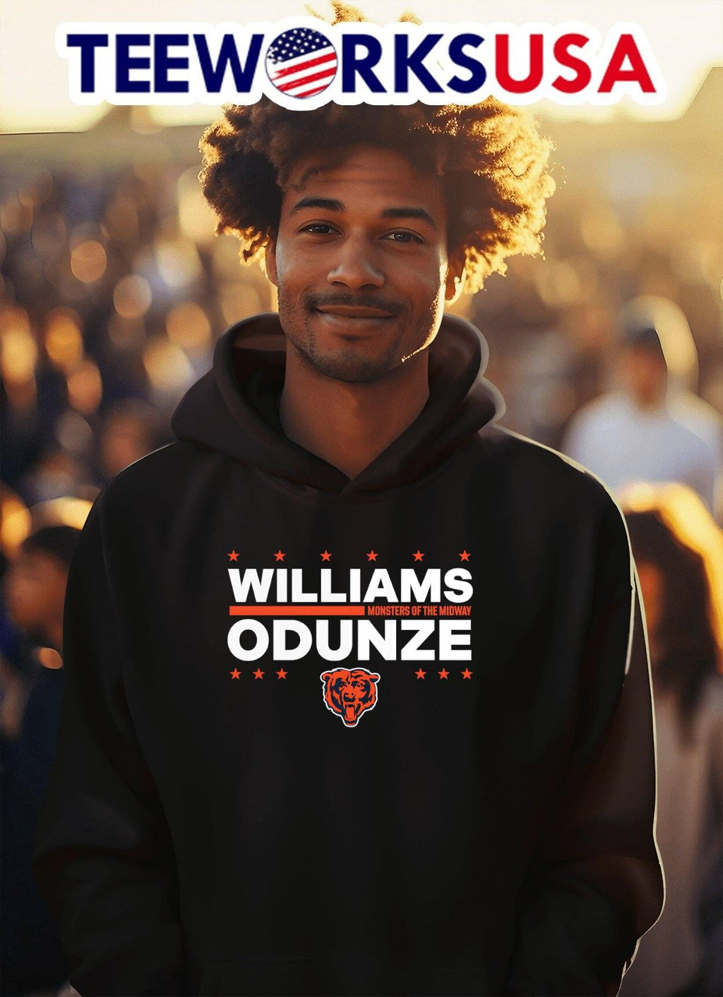 Caleb Williams and Rome Odunze Election - Adult & Kids T-Shirts, Sweatshirts & Hoodies apparel design preview 2