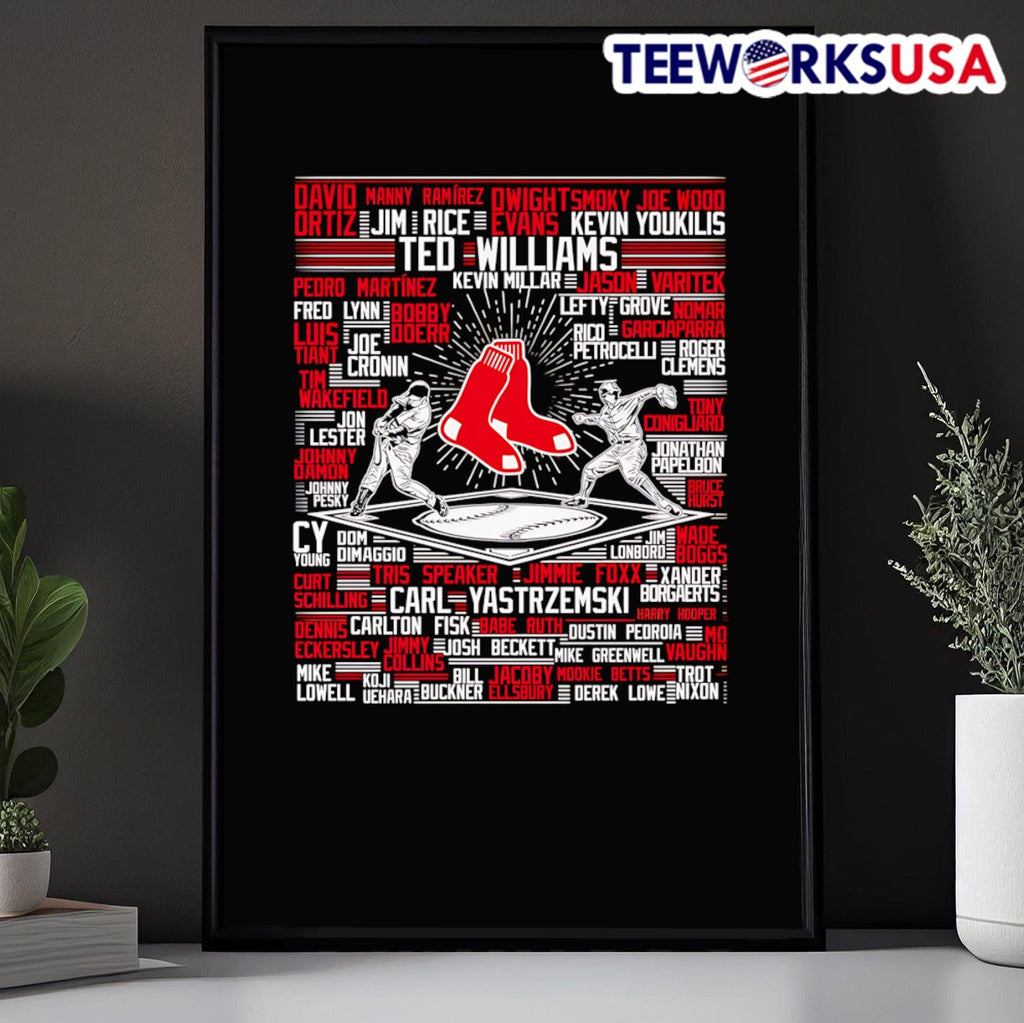 Boston Red Sox player name - Adult & Kids T-Shirts, Sweatshirts & Hoodies apparel design preview 5