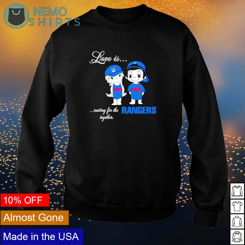 Love is rooting for the New York Rangers together - Adult & Kids T-Shirts, Sweatshirts & Hoodies apparel design preview 4