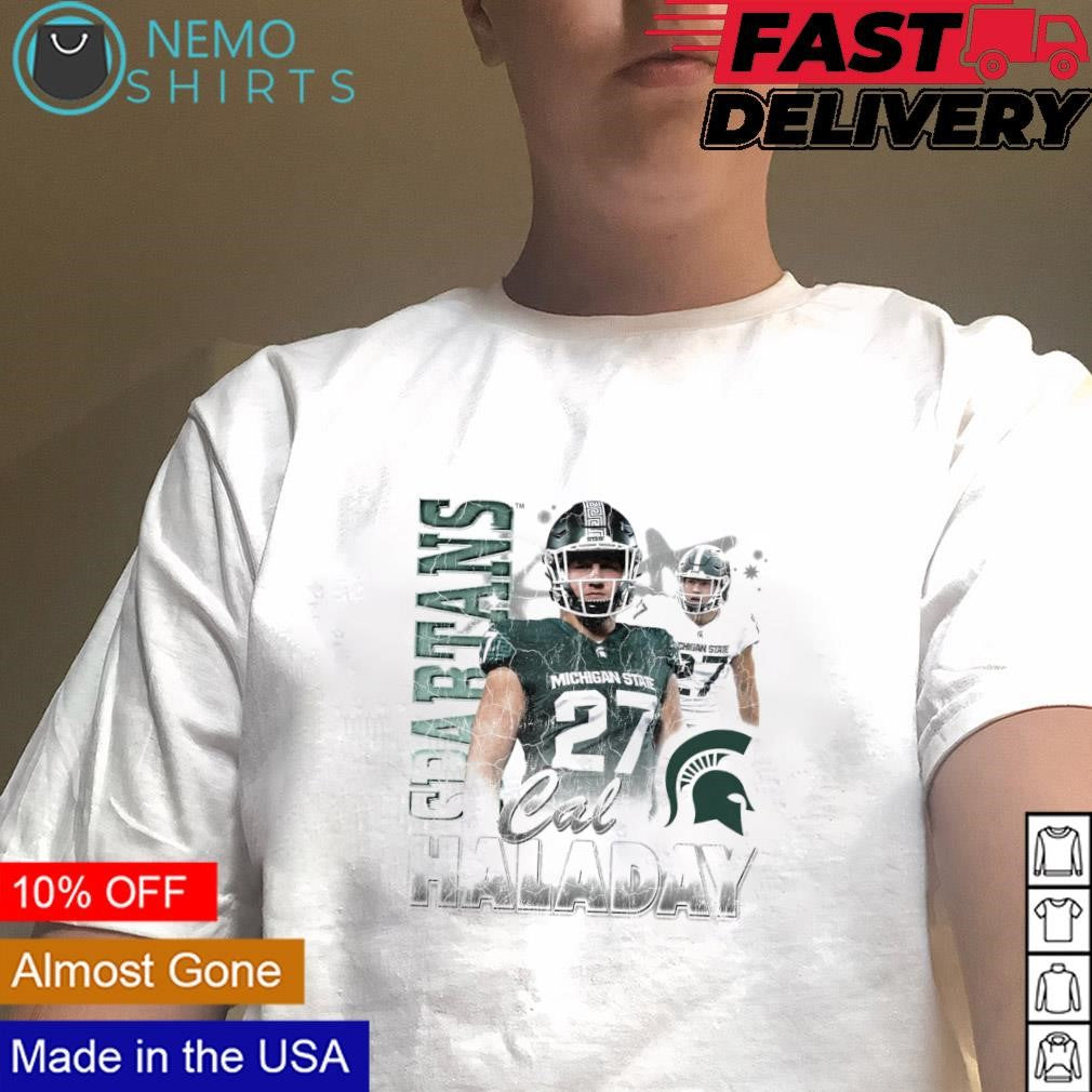 Cal Haladay Michigan State Spartans retro graphic - Adult & Kids T-Shirts, Sweatshirts & Hoodies apparel design preview 4