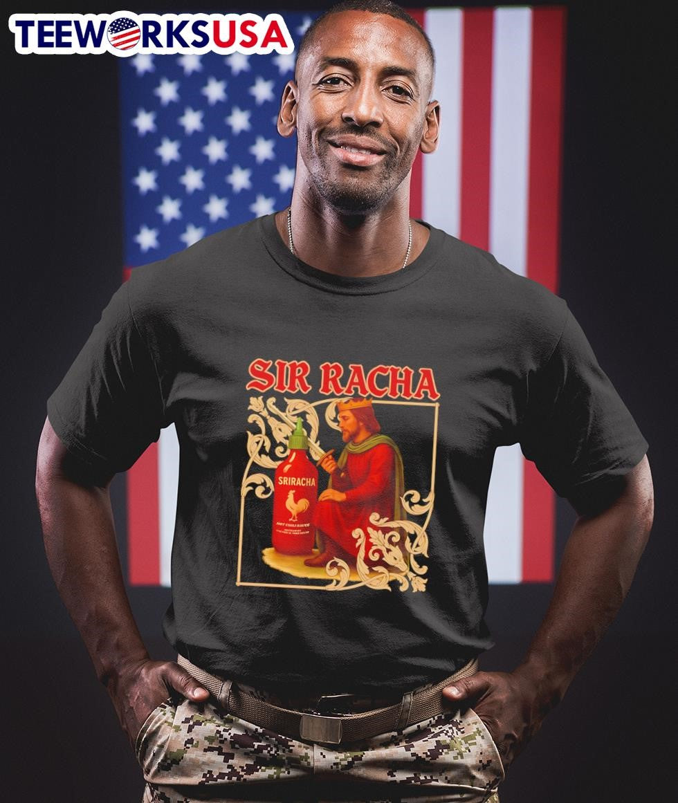 Sir Racha Sriracha Medieval - Adult & Kids T-Shirts, Sweatshirts & Hoodies apparel design preview 1