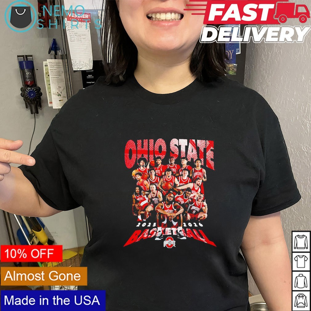 Ohio State Buckeyes men's basketball 2025 2026 team - Adult & Kids T-Shirts, Sweatshirts & Hoodies apparel design preview 2