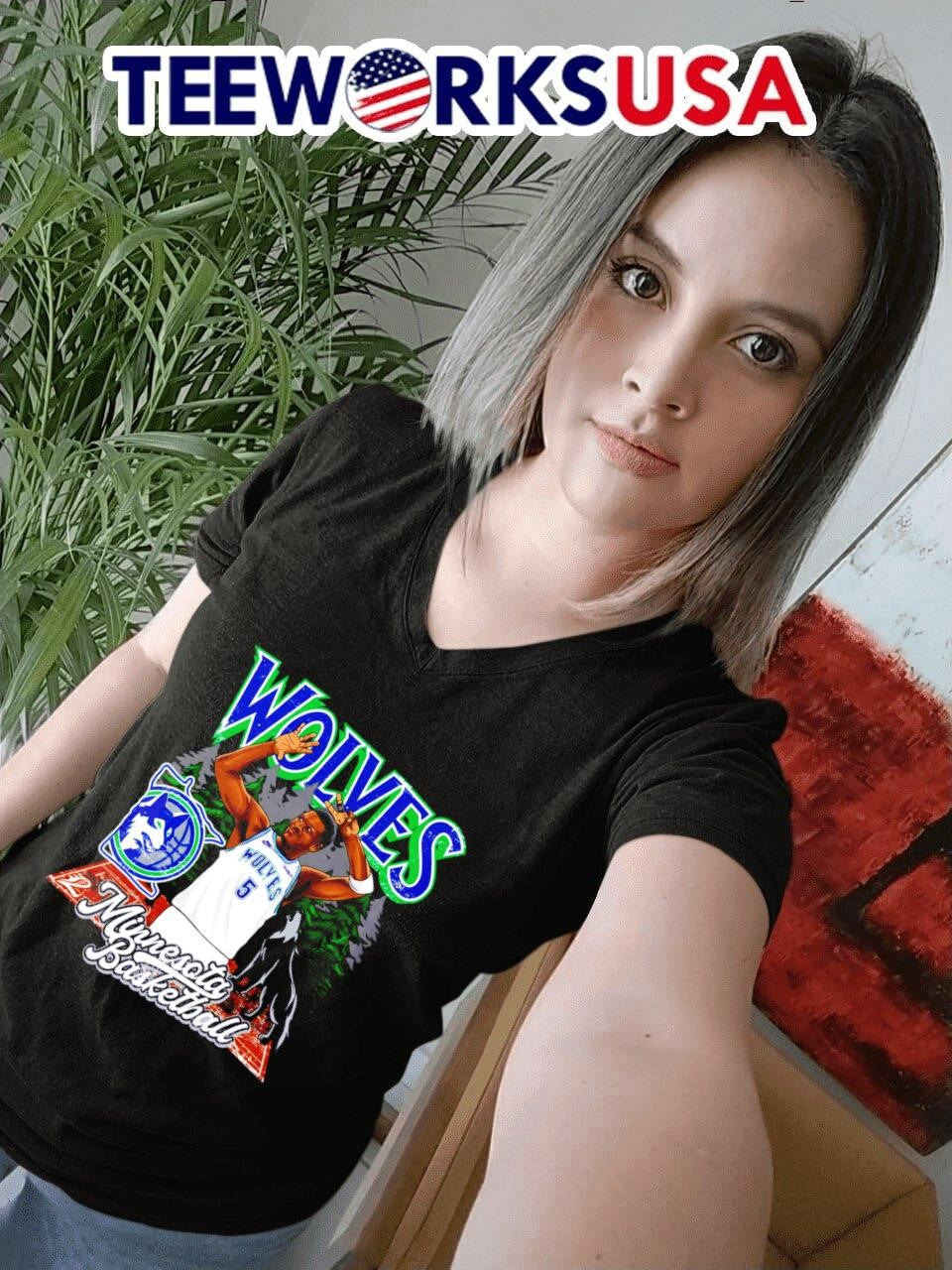 Minnesota Wolves Anthony Edwards forest - Adult & Kids T-Shirts, Sweatshirts & Hoodies apparel design preview 4