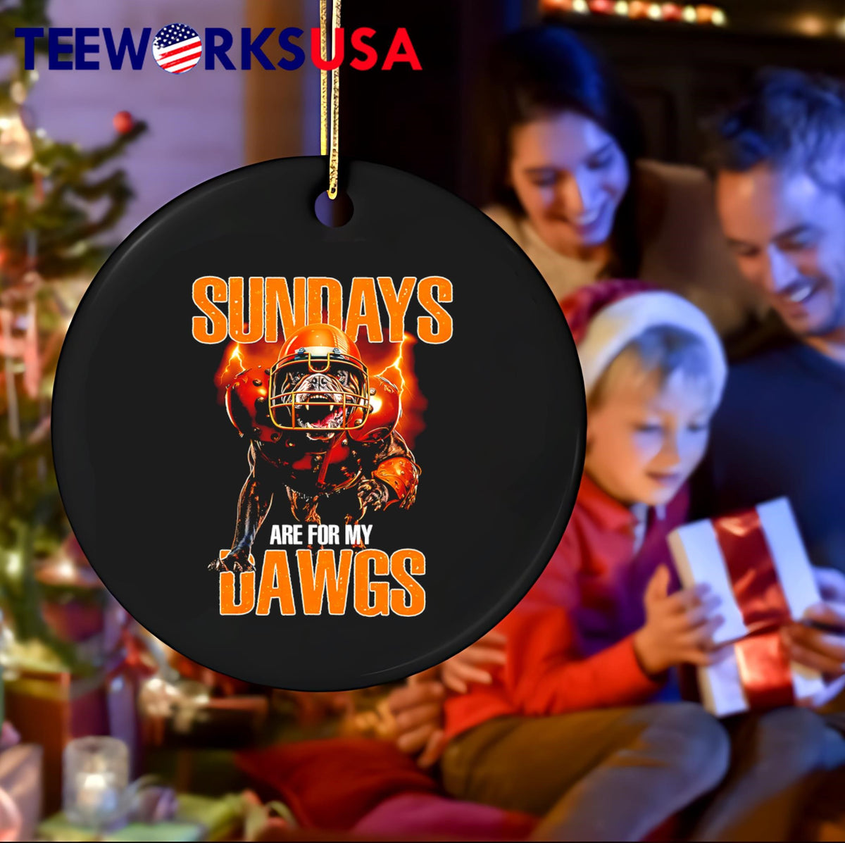 Sundays Are For My Dawgs, Dog Head Cleveland Sports - Adult & Kids T-Shirts, Sweatshirts & Hoodies apparel design preview 4
