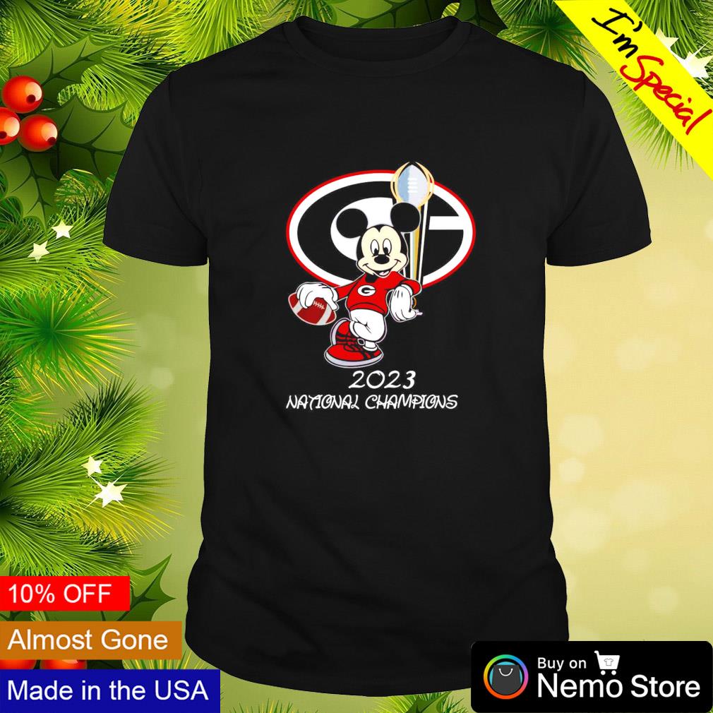Georgia Bulldogs 2023 national championship Mickey - Adult & Kids T-Shirts, Sweatshirts & Hoodies product image 1