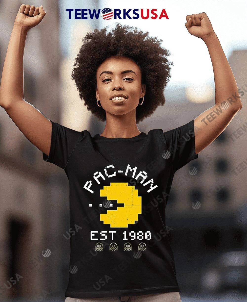 Pac Man EST 1980 retro - Adult & Kids T-Shirts, Sweatshirts & Hoodies apparel design preview 4