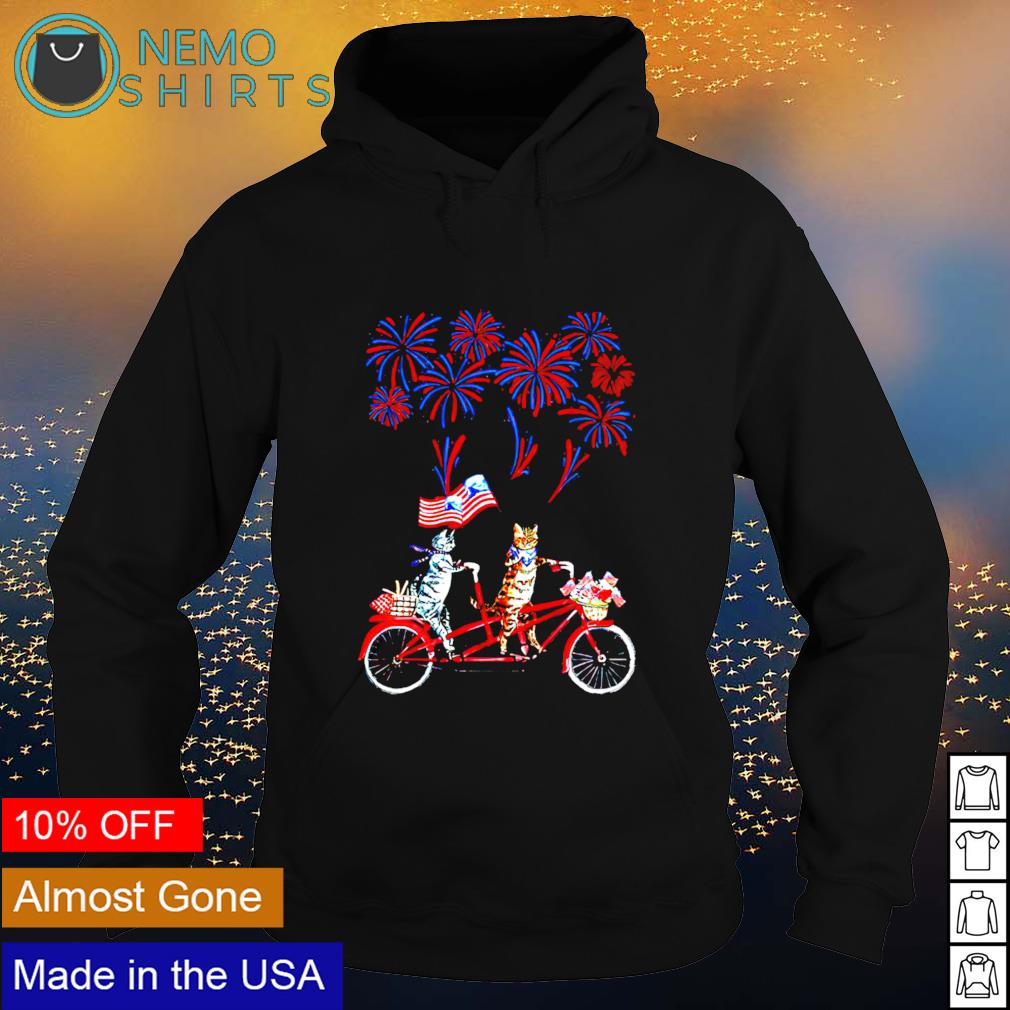 Cat 4th july fireworks - Adult & Kids T-Shirts, Sweatshirts & Hoodies apparel design preview 2