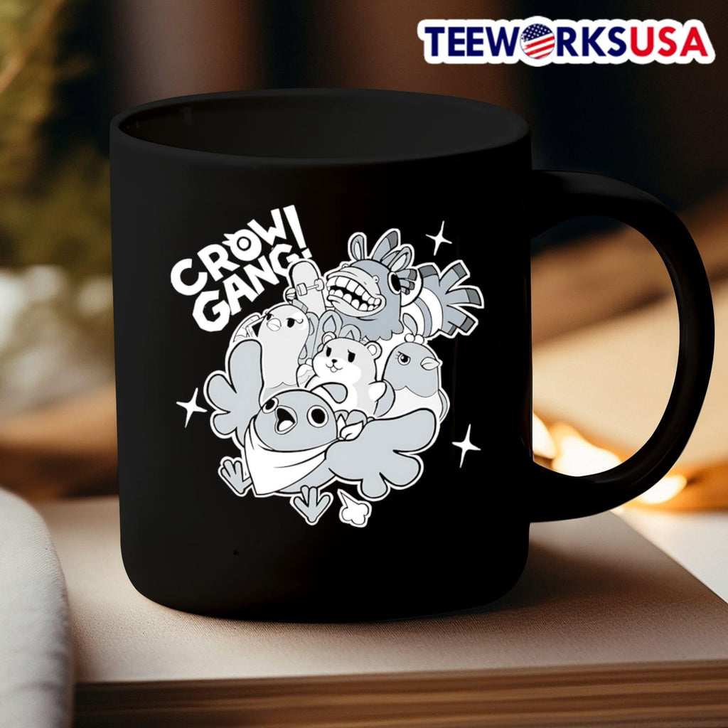 Crow Gang cartoon - Adult & Kids T-Shirts, Sweatshirts & Hoodies apparel design preview 3