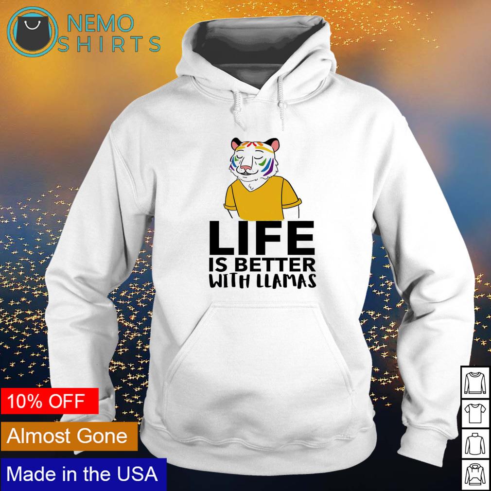 Tiger life is better with llamas - Adult & Kids T-Shirts, Sweatshirts & Hoodies product image 2