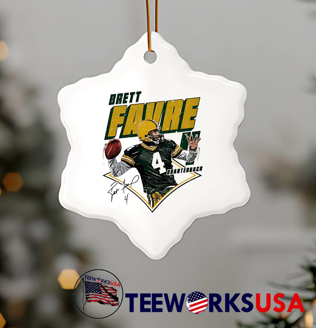 Brett Favre 4 Green Bay Packers Diamond Quarterback - Adult & Kids T-Shirts, Sweatshirts & Hoodies apparel design preview 7