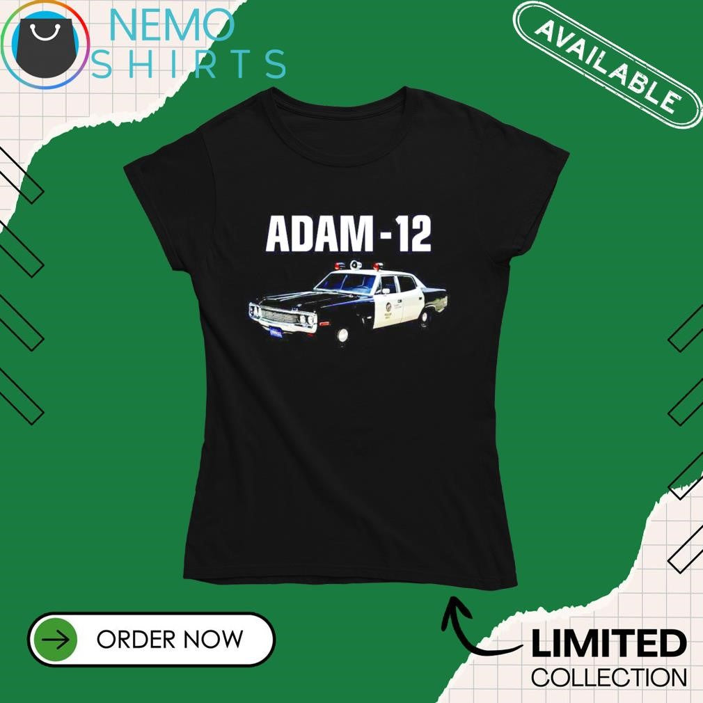 Adam 12 police car - Adult & Kids T-Shirts, Sweatshirts & Hoodies apparel design preview 4