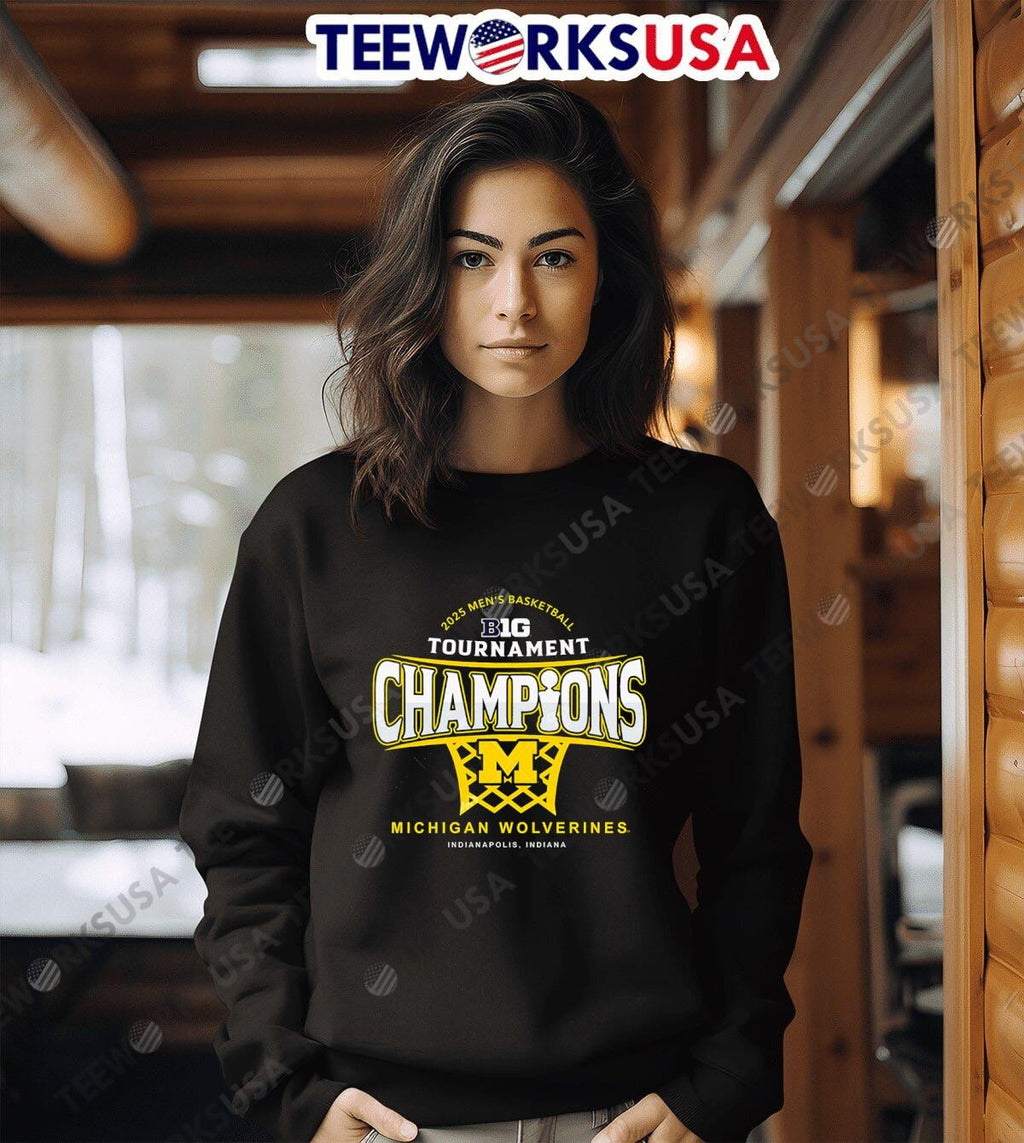Michigan Wolverines Big Ten Champions 2025 Men's - Adult & Kids T-Shirts, Sweatshirts & Hoodies apparel design preview 6