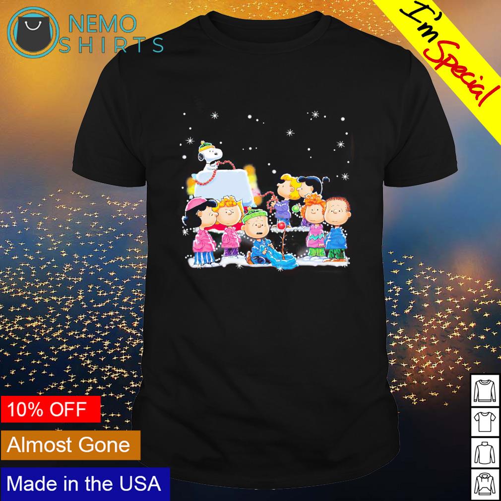 Peanuts characters merry Christmas - Adult & Kids T-Shirts, Sweatshirts & Hoodies apparel design preview 1