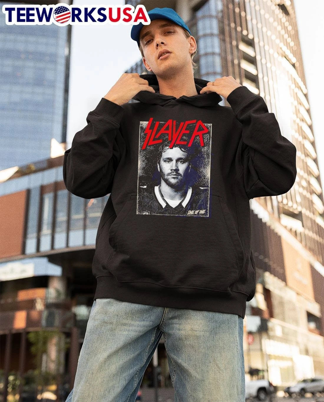 One of Slayer Nathan MacKinnon Colorado Avalanche - Adult & Kids T-Shirts, Sweatshirts & Hoodies apparel design preview 3