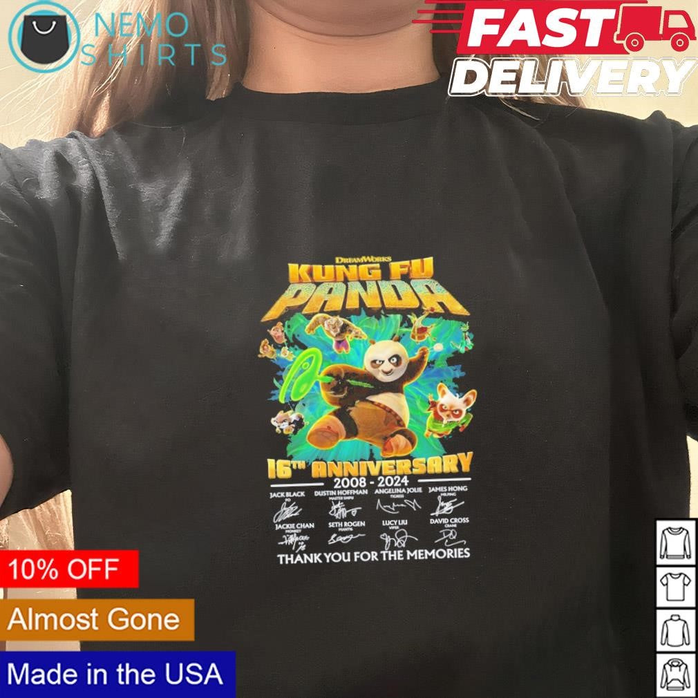 Kung Fu Panda 16th anniversary 2008 2024 thank you - Adult & Kids T-Shirts, Sweatshirts & Hoodies product image 3