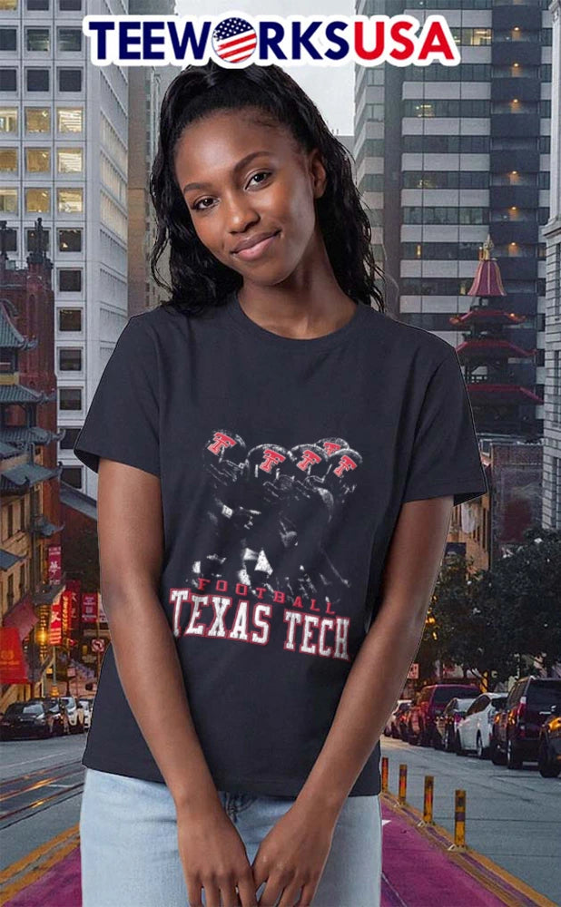 Texas Tech Line Up Football - Adult & Kids T-Shirts, Sweatshirts & Hoodies apparel design preview 2