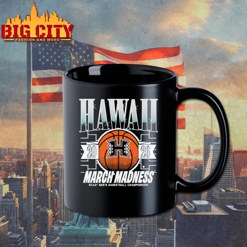 Hawaii Rainbow Warriors MBB 2026 March Madness - Adult & Kids T-Shirts, Sweatshirts & Hoodies apparel design preview 3