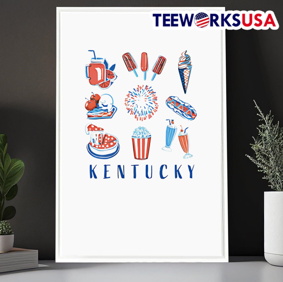 Kentucky Summertime Snacks - Adult & Kids T-Shirts, Sweatshirts & Hoodies apparel design preview 6