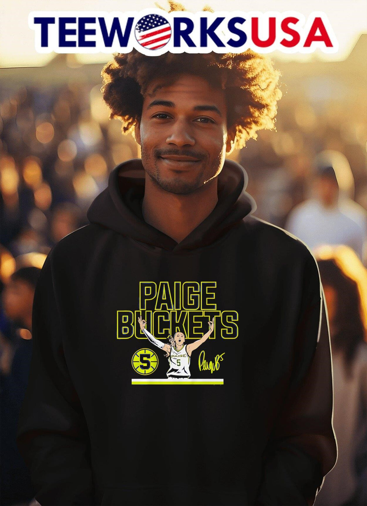 Paige Bueckers Buckets Stripe - Adult & Kids T-Shirts, Sweatshirts & Hoodies apparel design preview 2