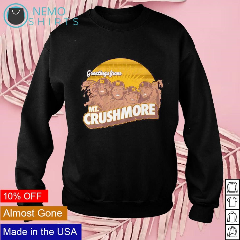 Greeting's from Mt. Crushmore San Diego Padres 2023 - Adult & Kids T-Shirts, Sweatshirts & Hoodies apparel design preview 3
