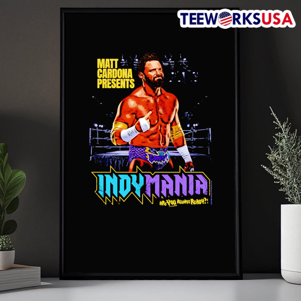 Matt Cardona Indymania - Adult & Kids T-Shirts, Sweatshirts & Hoodies apparel design preview 5