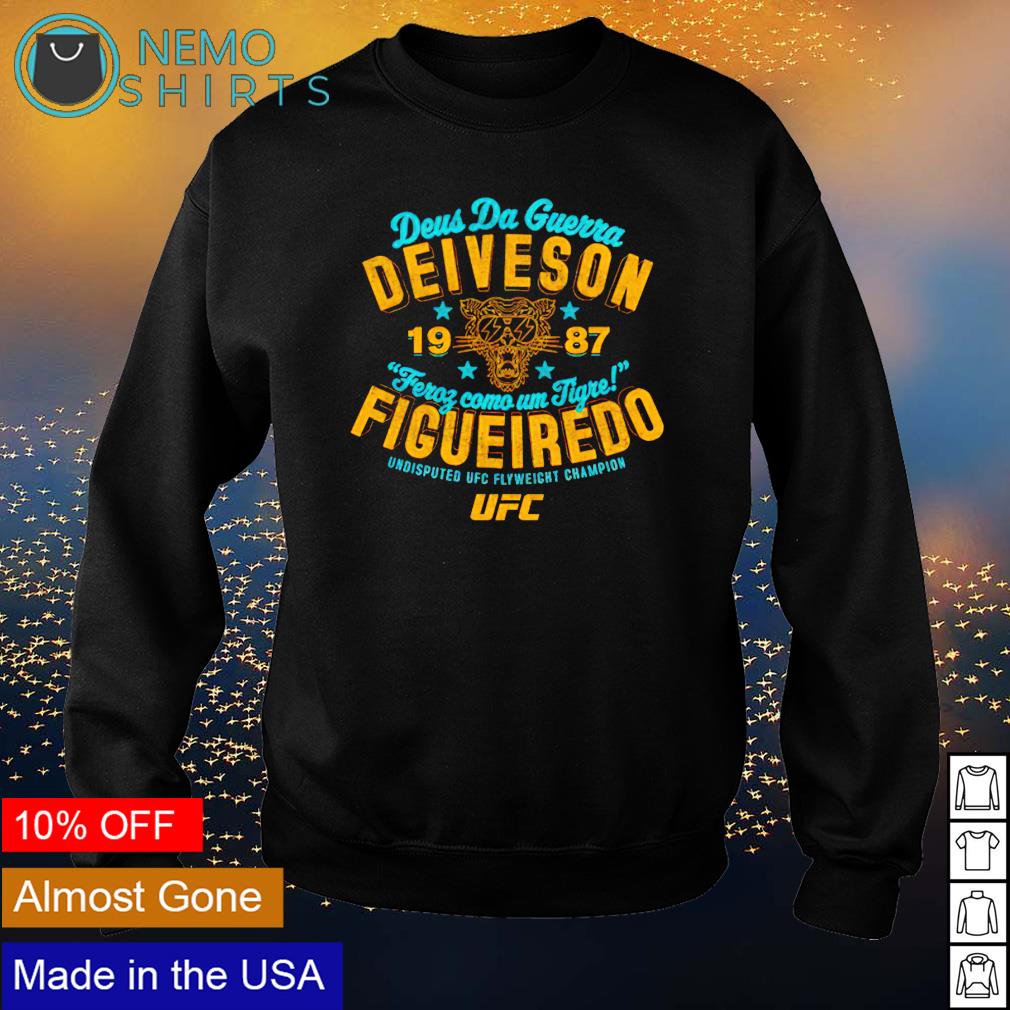 UFC deiveson figueiredo fierce like a tiger - Adult & Kids T-Shirts, Sweatshirts & Hoodies apparel design preview 4