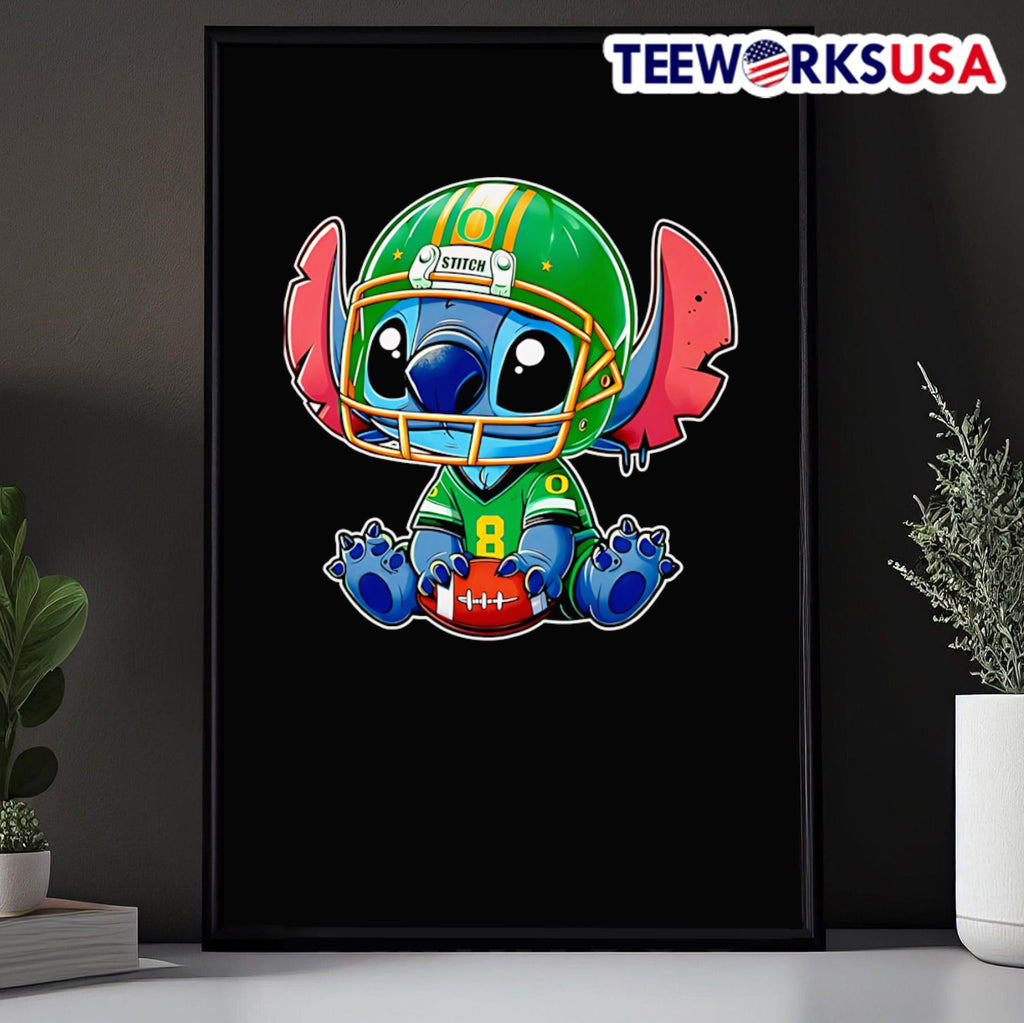 Stitch Oregon Ducks football - Adult & Kids T-Shirts, Sweatshirts & Hoodies apparel design preview 5