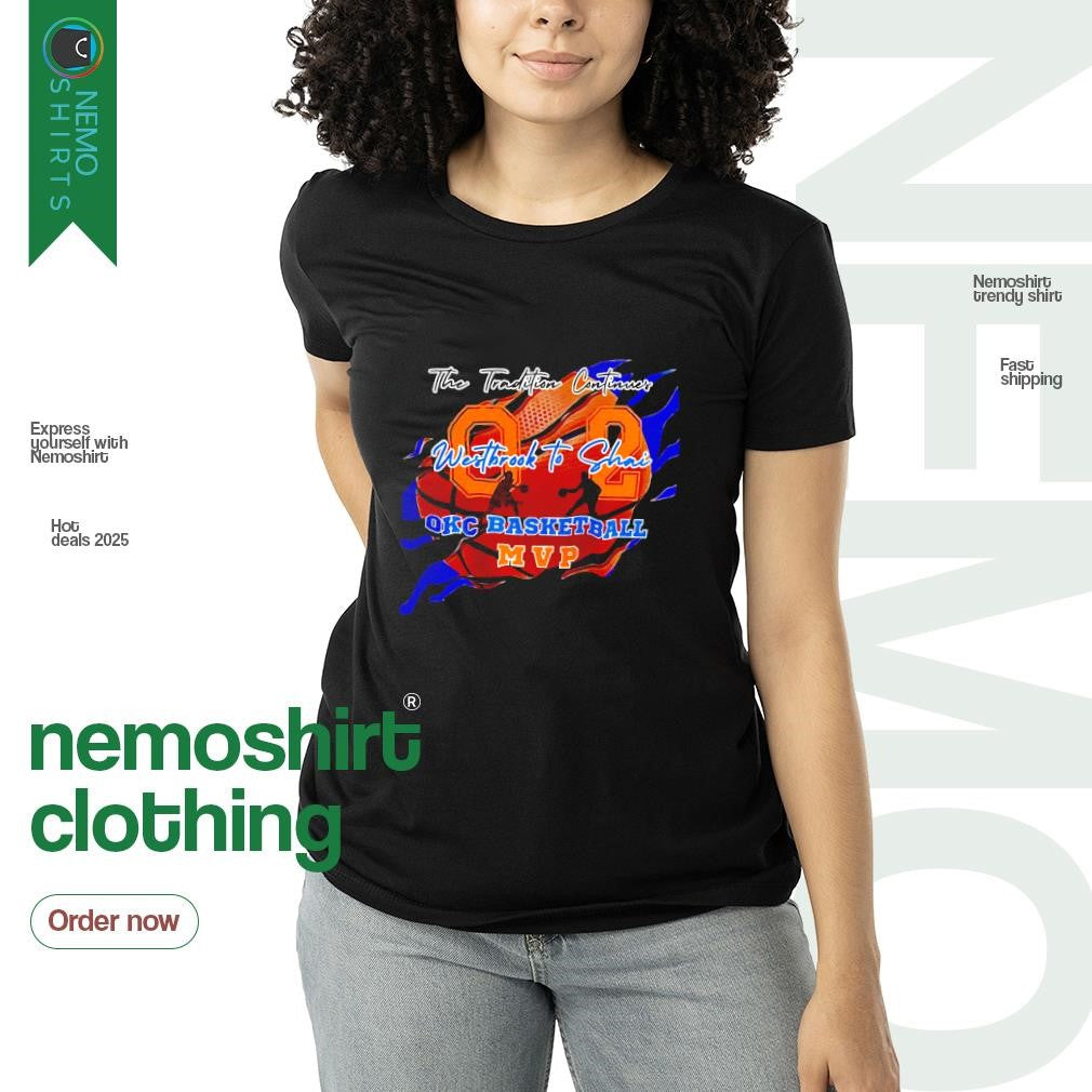 The tradition continues westbrook to Shai OKC Thunder - Adult & Kids T-Shirts, Sweatshirts & Hoodies apparel design preview 3