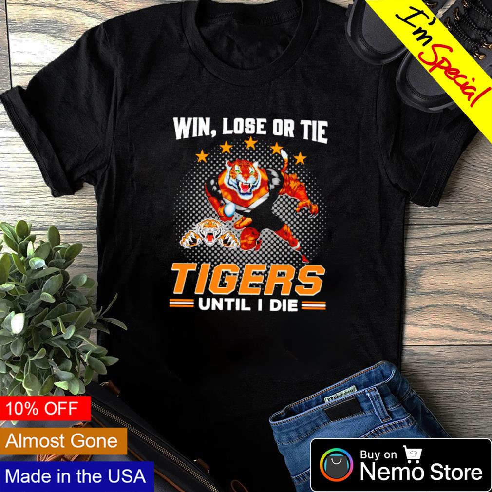 Knights win lose or tie Tigers until I die - Adult & Kids T-Shirts, Sweatshirts & Hoodies apparel design preview 1