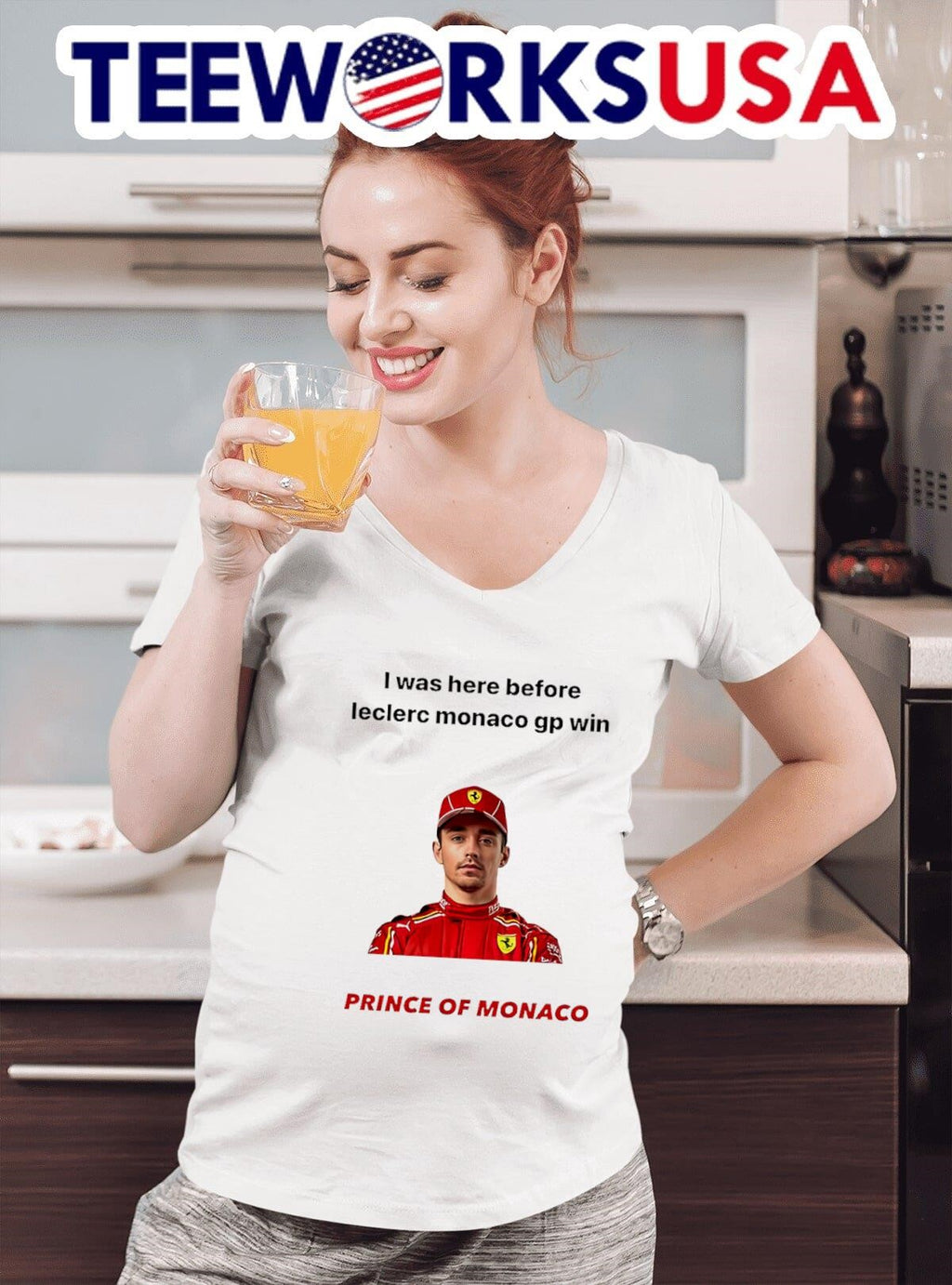 Charles Leclerc I was here before Monaco GP win - Adult & Kids T-Shirts, Sweatshirts & Hoodies apparel design preview 4