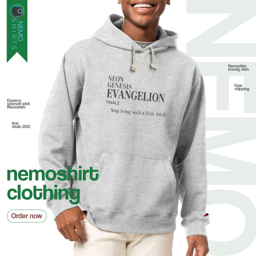 Neon genesis evangelion finale stop being such a - Adult & Kids T-Shirts, Sweatshirts & Hoodies apparel design preview 2