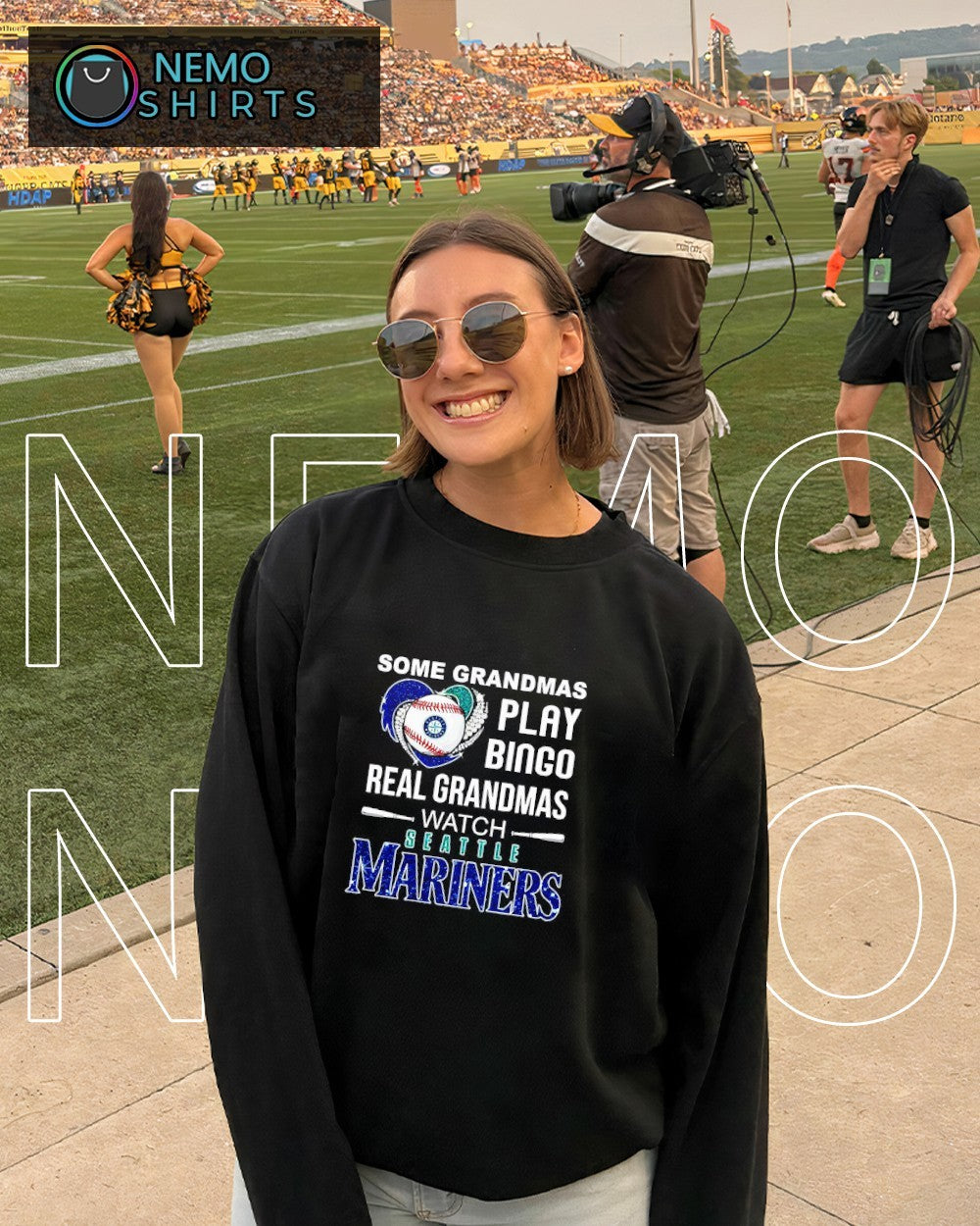 Some grandmas play bingo real watch Seattle Mariners - Adult & Kids T-Shirts, Sweatshirts & Hoodies apparel design preview 6