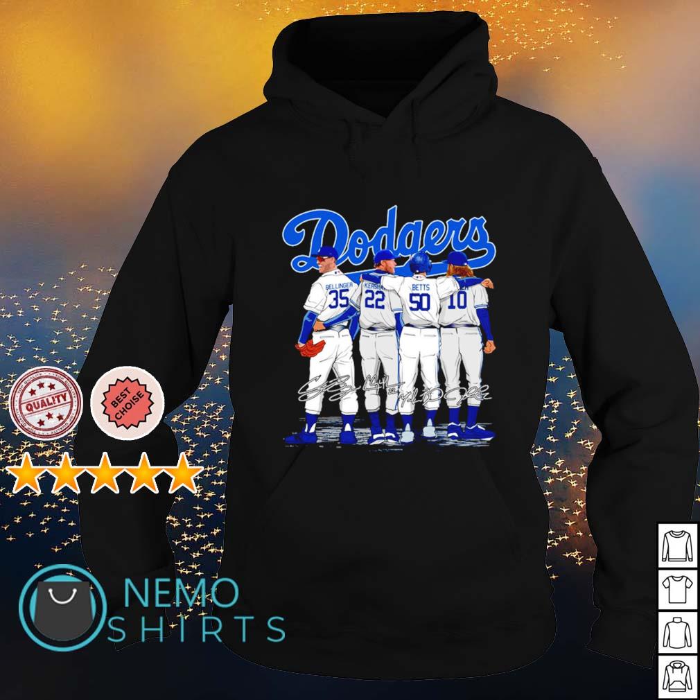 Dodgers best players Bellinger Kershaw Betts Turner - Adult & Kids T-Shirts, Sweatshirts & Hoodies apparel design preview 2