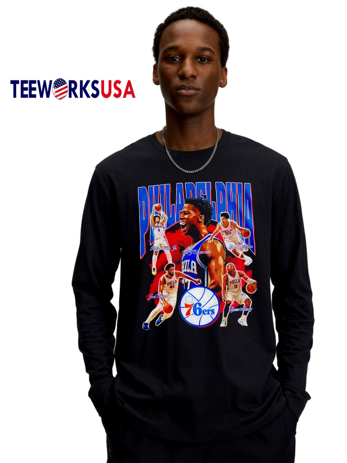 Original Philadelphia 76ers Ring The Bell 2025-2026 - Adult & Kids T-Shirts, Sweatshirts & Hoodies apparel design preview 4