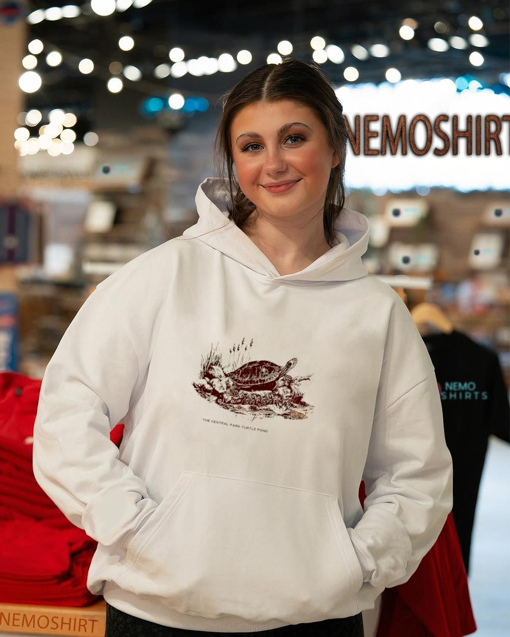The Central Park Turtle Pond graphic - Adult & Kids T-Shirts, Sweatshirts & Hoodies apparel design preview 3