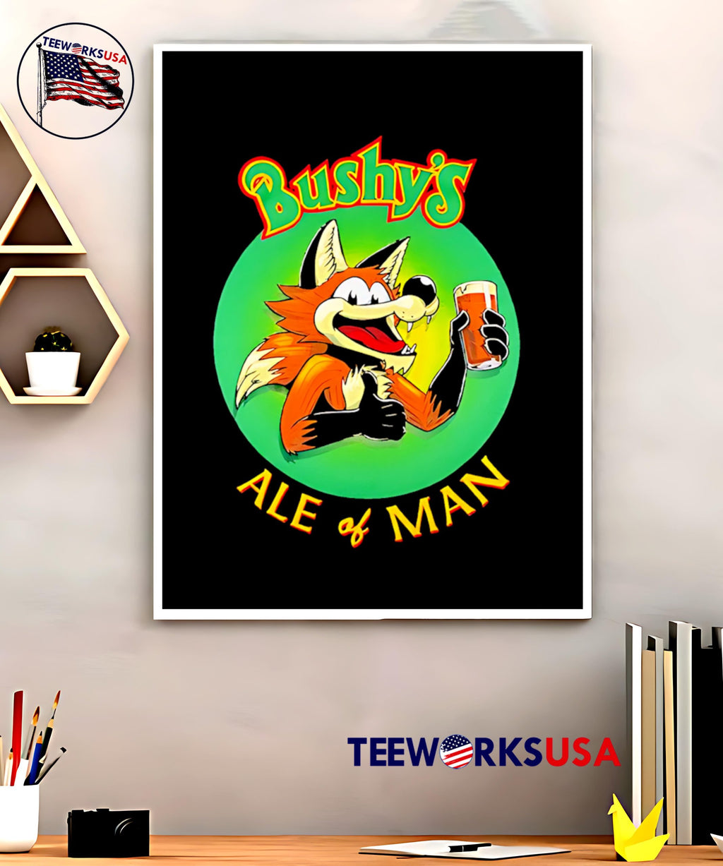 Bushy's Ale Of Man - Adult & Kids T-Shirts, Sweatshirts & Hoodies apparel design preview 5
