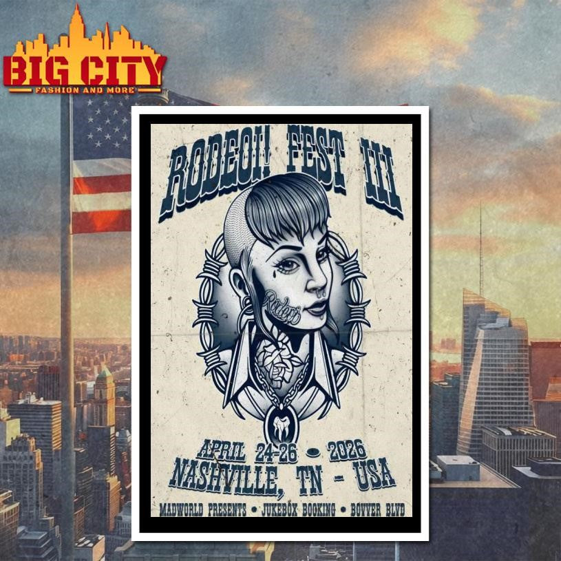 Rodeoi! Fest 3 In Nashville TN On Apr 24-26 2026 - Adult & Kids T-Shirts, Sweatshirts & Hoodies apparel design preview 4