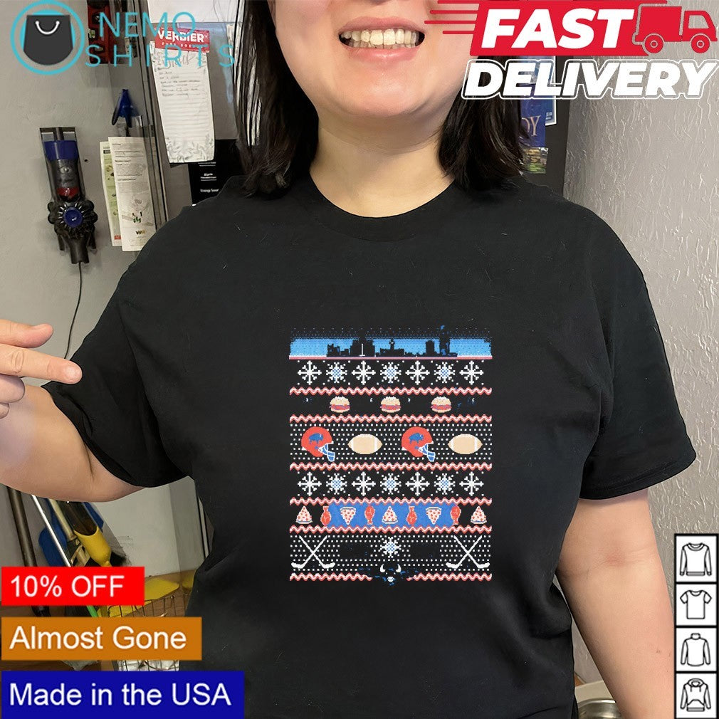 Ugly Christmas Buffalo Bills - Adult & Kids T-Shirts, Sweatshirts & Hoodies apparel design preview 3