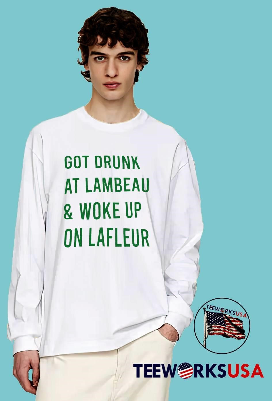 Green Bay Packers Got Drunk At Lambeau and Woke Up On - Adult & Kids T-Shirts, Sweatshirts & Hoodies apparel design preview 4